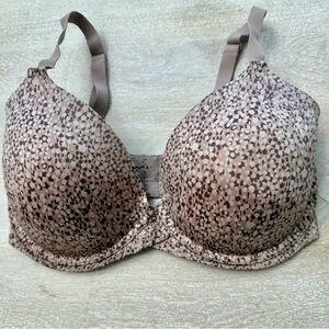 Women's Brown Patterned Bra 34 DD